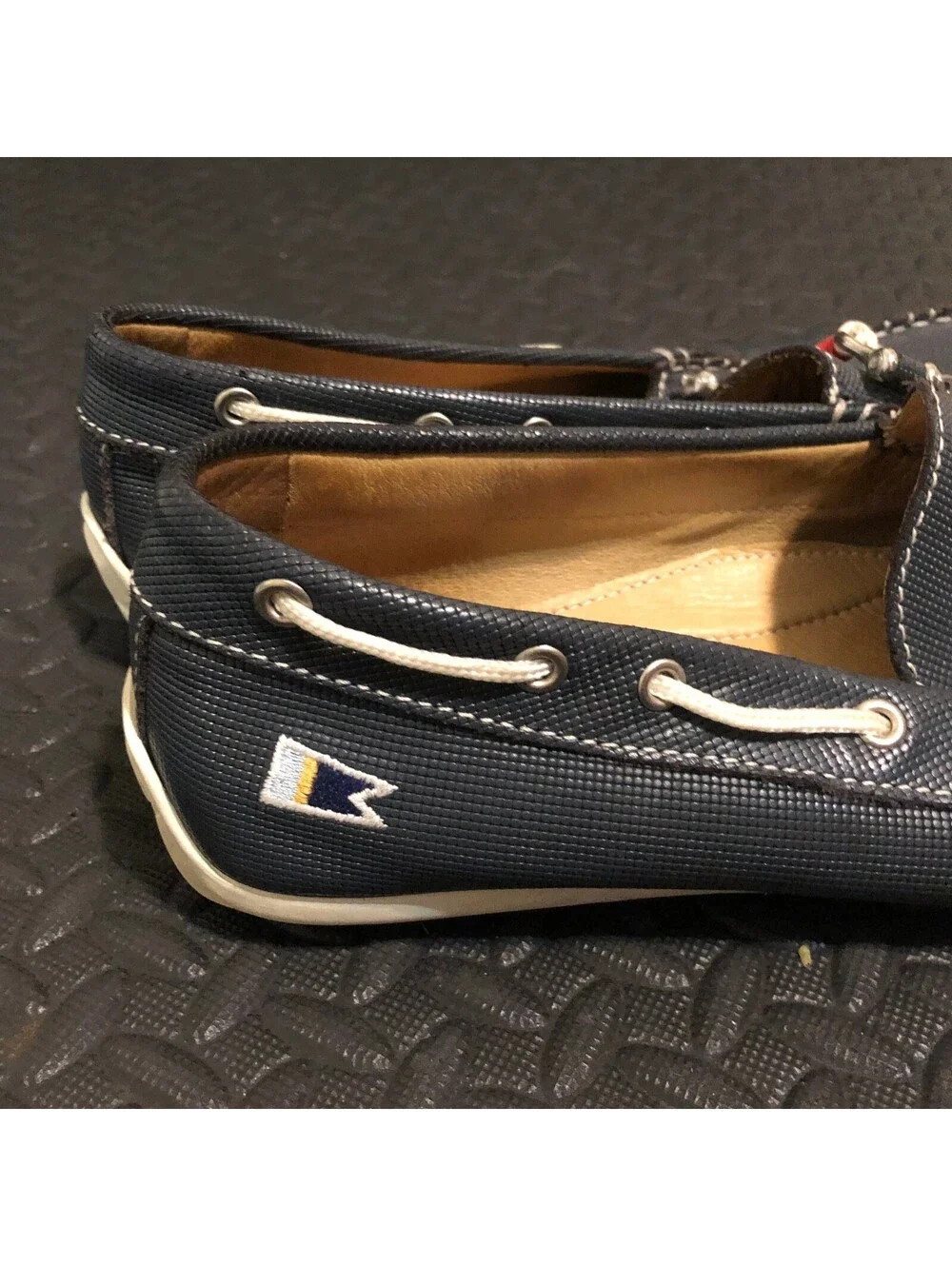 Riomar Men's Navy The Waterman  Boat Shoes Size 10.5 / 43.5